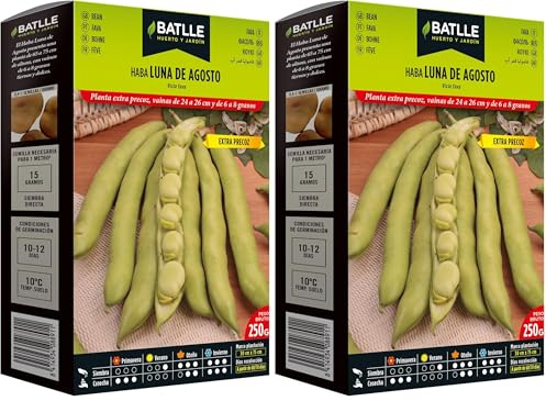 Semillas Batlle Graines de Haricots Lune d'août 250 gramos (Lot de 2)