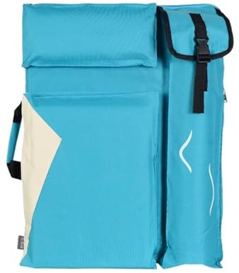 HMXRJKL Kunst Mappe Tasche Kunst-Portfolio-Tasche, große Kapazität, Kunst-Rucksack, multifunktionale Tafel-Staffelei, Malwerkzeug-Aufbewahrungstasche Für Zeichenbretter(Light Blue)