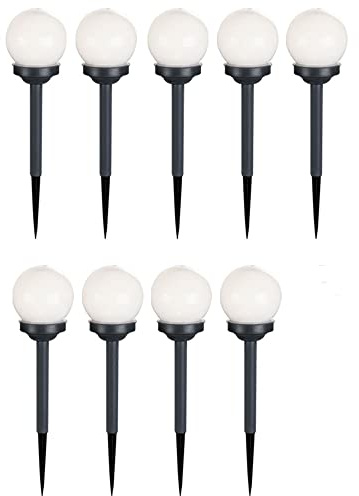 GLOBO 9er Set LED Solar Kugel Lampen Garten Weg Beleuchtung Außen Erdspieß Terrassen Hof Steck Leuchten
