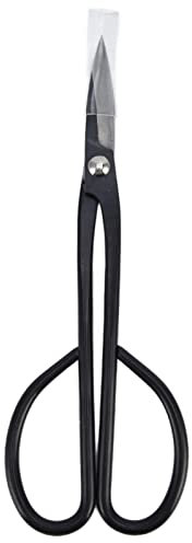 DDNGEJ Bonsaischer Schere, 210 mm, Verbundstahl, hohe Härte, Widerstandsfähigkeit, Blattsprossenschere, Langer Griff, konkaver Astschneider