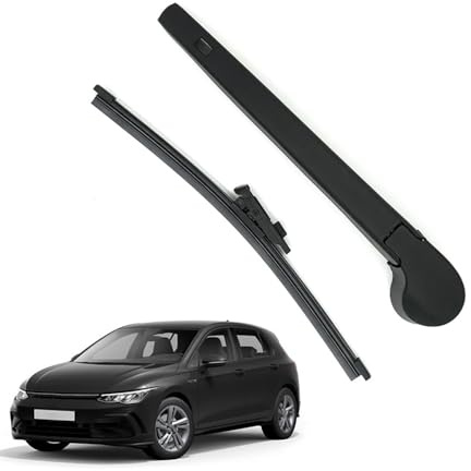 Fmesoo Scheibenwischer Hinten Set,für Golf MK8 Auto Heckscheibenwischer Heckscheibenwischerarm Ersatz Wischerblatt Heckwischerarm