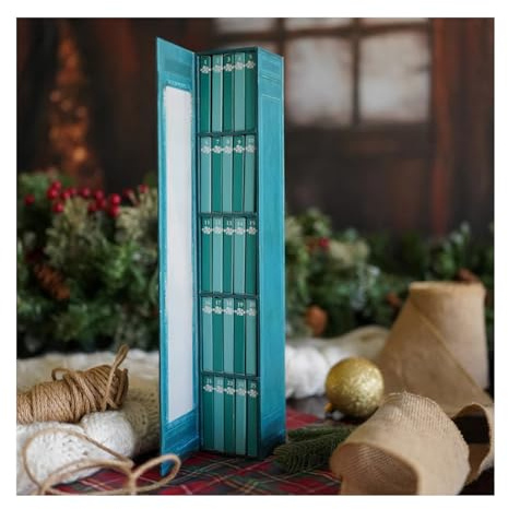 Mini Book Ornament Advent Calendar, Books Lovers Gifts with 24 Book Gift, Christmas Countdown Calendars,Christmas Surprise present for family and friend(Green)
