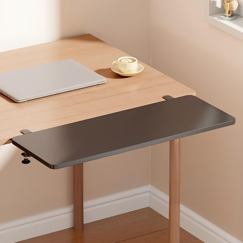 Mesa Extensible Plegable de Pared, Escritorio Flotante Plegable Negro, Bandeja para Teclado Escritorio de Ordenador Multifunción(17.5x25cm/6.9x9.8in)