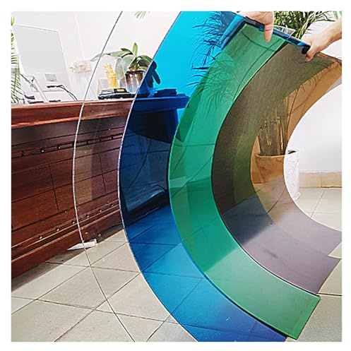 Polycarbonate Plastic Sheet - UV Resistant Waterproof Greenhouse Panels - Outdoor Roofing Sheet For Gardening, Farming, Pergola Patio(Blue,1.0m x 2.0m)
