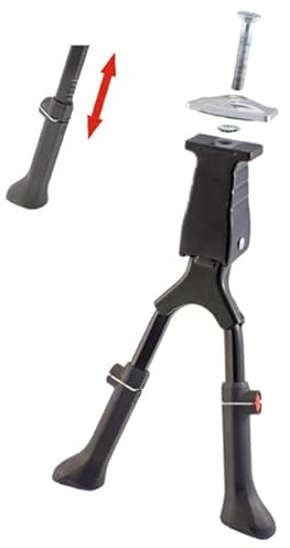 cyclingcolors Fahrradständer Doppel-Zweibein-Mittelständer für Fahrräder, 24, 26, 28, Aluminium