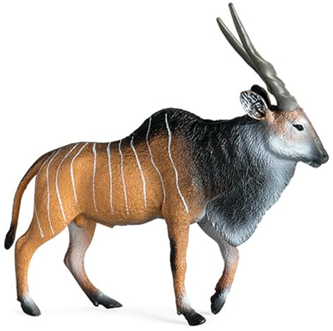 Faroby Realistische Tierfiguren mit spiralförmigen Hörnern, Antilope aus Kunststoff, pädagogische Tierfigur, Weihnachts- und Geburtstagsfigur für Kinder