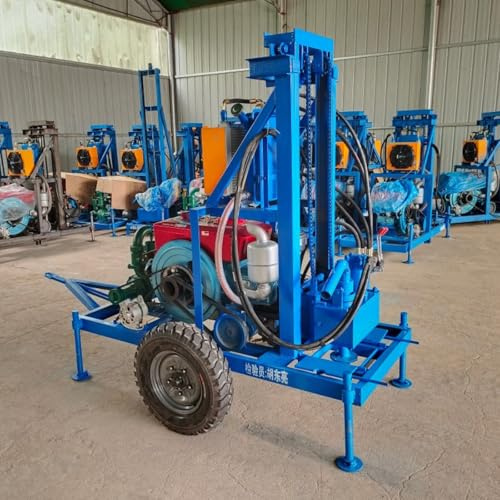 Plateforme de forage de puits d'eau multifonction, machine de forage hydraulique portable tout-terrain pour forage de puits profonds, irrigation agricole et projets de zone éloignée