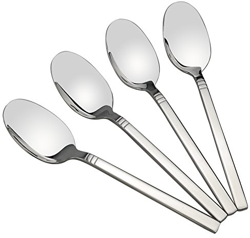 Fosly 12 Stück Suppenlöffel, Esslöffel aus Edelstahl, 7.87 Inch Tafellöffel Edelstahl Löffel