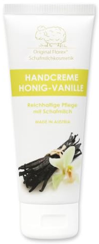 Florex Handcreme Honig Vanille mit Bio Schafmilch ohne Palmöl 75 ml