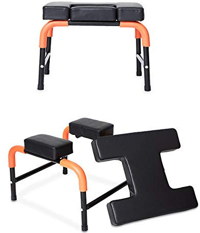 BAIAA Yoga-Hocker, Umgekehrter Stuhl mit Weichem und Bequemem PU-Leder für Family Gym Entlasten Müdigkeit Yoga Inversion, 200 Kg Gewichtskapazität
