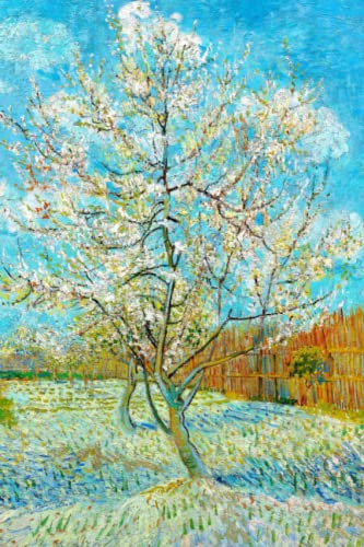 The Pink Peach Tree - Vincent van Gogh - Notebook: 120 Lined Pages 6 x 9 Journal Diary Notepad