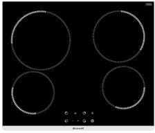 Table De Cuisson Vitrocéramique 60cm 4 Feux 6300w Noir - BPV1641B
