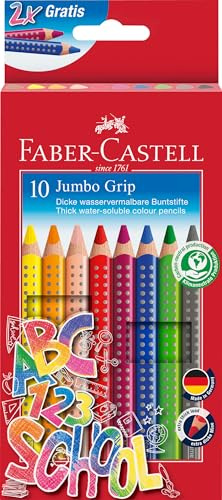 Faber-Castell - Jumbo Buntstifte Set, 10-teilig