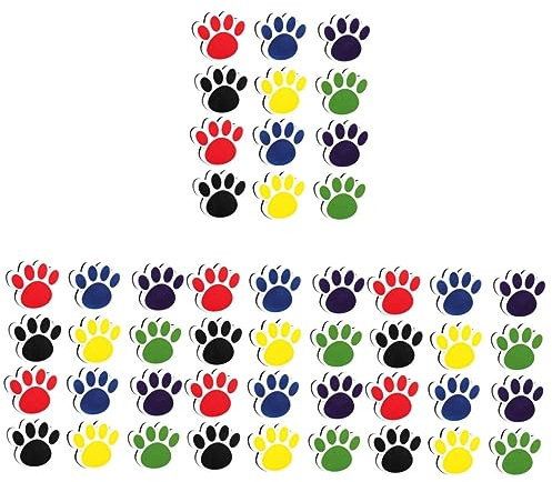 Ciieeo 48stücke Katzenkrallen-magnetische Whiteboard-radiergummis Wiederverwendbare Trockene Radierer Für Klassenzimmer Büro Und Zuhause Farben Material Für Schreibtafeln