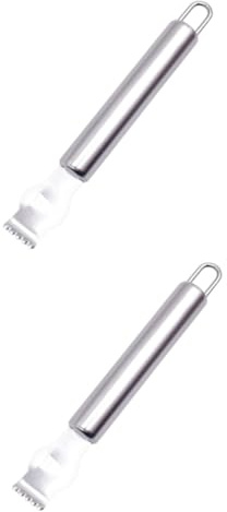 Alipis 2pièces Éplucheur Zesteur Acier pour Agrumes Outil Pratique De Cuisine pour Orange Et Fruits Facile à Nettoyer Et