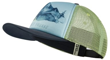 Jack Wolfskin Unisex Kinder Animal Mesh Cap Baseballkappe, Print Soft Jade, Einheitsgröße EU
