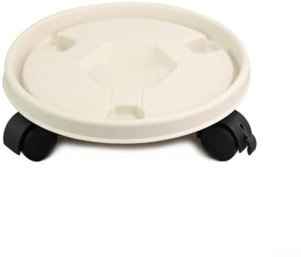 Paleta de plantas de 260 mm, motor de plantas con ruedas, soporte para plantas, bandeja móvil, base de maceta, paleta de resina para macetas ()