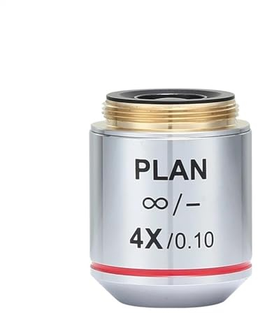 Mikroskop-Zubehör-Kit 4X Plan Objektiv 195 Achromatische Objektive for Mikroskop Mikroskopische Objektträger