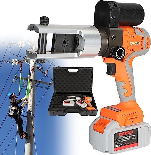 Terminales De Cable De Batería Herramientas De Crimpado Crimpadora Hidráulica Recargable, 18V Prensa Hidraulica Crimpadora Terminales Electricos Para 16-300 Mm²