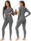 Evolyline Thermounterwäsche Damen Funktionsunterwäsche Damen Set Winter Skiunterwäsche Atmungsaktiv Thermounterwäsche Set Warme Thermo Unterwäsche Thermo Base Layer Für Alltag Running Skifahren