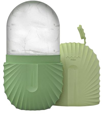 Ice Roller Visage Et Yeux, Rouleau À Glace Pour Le Visage, Moule À Glace Pour Le Visage, Roller De Massage Visage Réutilisable, Efficacement Poches, Réduit Pores, Améliore Élasticité De Peau