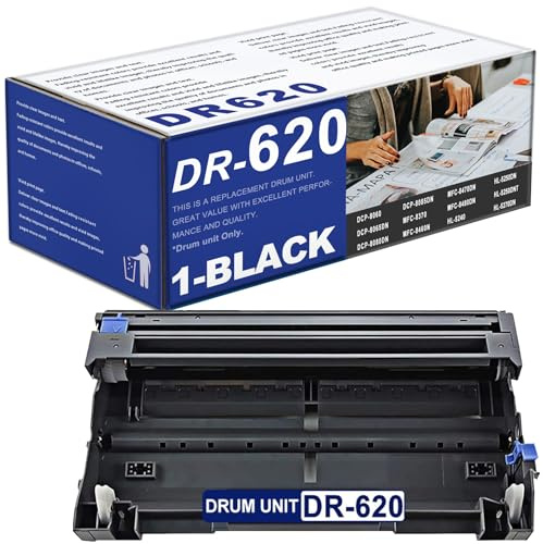 DR620 DR-620 Drum Unit Replacement for Brother DR620 Drum Unit MFC-8370 8480DN 8660DN 8460N 8470DN 8670DN 8680DN 8690DN 8860DN 8870DW 8880DN 8890DW Printer(1 Pack,Black Toner is not Included)