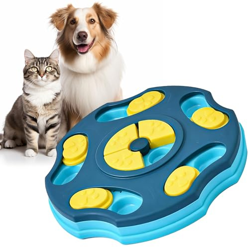 Rylae Juguetes Intelectuales, Juguetes para Perros de Comida Lenta, Perros Juguetes Rompecabezas, Comedero de Inteligencia, Comedero Antivoracidad Gato y Perro, Alimentación Lenta