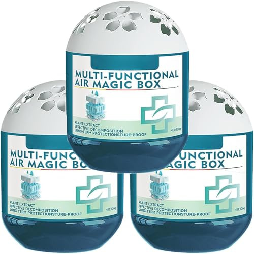 Air Purification Dust Removal Magic Box, Multi-Functional Air Magic Box Cleaner, Automatic Dust Collection Airs Purifier Magic-Box, Odor Eliminator Airs Fresheners For Home (3pcs)