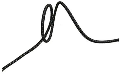 Cordón elástico redondo reflectante de colores, 6 yardas, 2,5mm, cuerda elástica, banda de goma, línea elástica, cordones de zapatos DIY, accesorios de costura(Black)