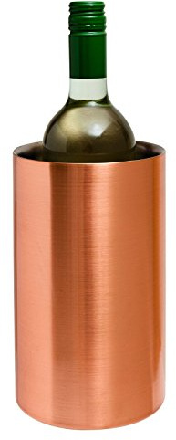 Beaumont Double Walled Copper Wine & Champagne Cooler | Insulated design keeps bottles chilled for hours at busy commercial bars while preventing messy table condensation.