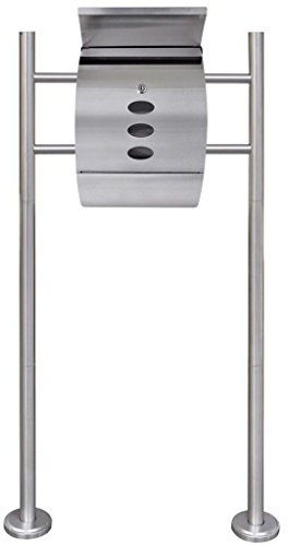 Tidyard Mailbox on Stand Stainless Steel Model271744
