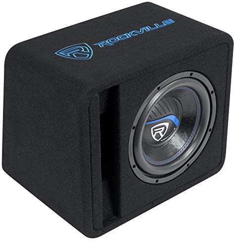 Rockville VS10K54 10 K5 1200w Car Subwoofer in Vented Sub Enclosure Box - 4 Ohm Black