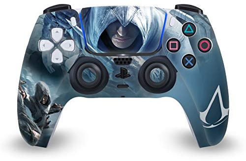 Head Case Designs Altaïr Versteckte Klinge Schluessel Kunst Vinyl Frontplatte Haut Gaming Aufkleber Abziehbild Abdeckung kompatibel mit Sony PlayStation 5 PS5 DualSense Controller