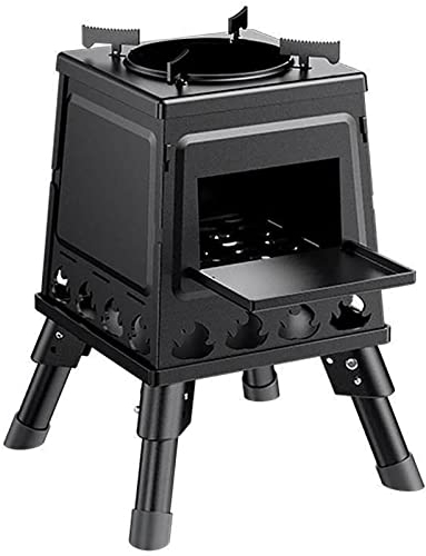 HSRG Tragbarer Outdoor-Kocher, Holzofen, Effiziente Wärmeleitöffnungen Für Gleichmäßigere Wärme, Heizung, Grill, Kochendes Wasser, Kochen Und Andere Mehrzwecköfen