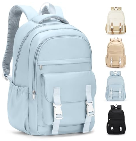 HYC00 Sac à dos d'école, léger, résistant à l'eau, décontracté, sac de voyage, convient pour ordinateur portable de 14,Cartables Filles Garçons Outdoor Sac à dos pour collégiens,Bleu