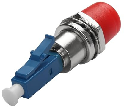 QIANRENON LC/UPC a FC/UPC Fibra Ibrida Adattatore Convertitore SM 9/125μm LC Maschio a FC Femmina Fibra Ottica Simplex Connettore accoppiatore, per FTTH Ottica Potenza Misuratore Rossa Luce Penna