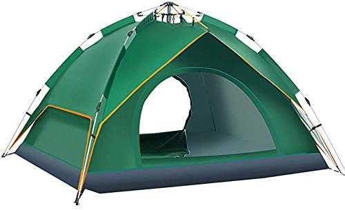 Campingzelt, Pop-Up-Strandzelt, hydraulischer Sonnenschutz für 3–4 Personen, automatisch, Winddicht, UPF 50+, UV-Schutz, wasserdicht, mit Tragetasche für Camping (Strandzelt)