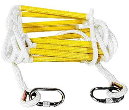 PNAJFUEL Sicherheitsleiter, Rettungsseilleiter Für Zuhause, Nylon-Strickleiter, Not-Feuerleiter, Weiche Sicherheitsleiter, Feuerfeste Rettungsleiter/B/12M/39Ft
