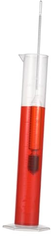 Amosfun Ahornsirup Dichtemessgerät Hydrometer Aus Bruchsicherem Glas Tragbares Leichtes Zucker-Sirup Messgerät Für Küche Und Ahornsirupherstellung Klare Skala Für Präzise Zuckergehaltsmess