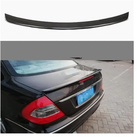Spoiler Flügel Auto Hinten Flügel Farbe Heckspoiler Für Benz W211 Für E-klasse E200 E260 Dach Spoiler Für W211 Spoiler 2003-2009 ABS Kunststoff Material Heckspoiler(Rear-Glossy Black)