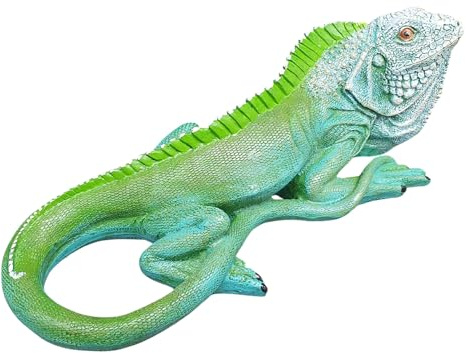 Aspinaworld trädgårdsfigur, leguan, figur 20 cm, figur för trädgården, väderbeständig dekoration