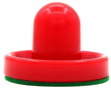 LOORGVEL 2stücke Air Hockey Ersatzpucks Und Ergonomische Pushers in Rot Kompatibel Als Zubehör Für Spieltische Und Tischhockey Langlebig Und Passend Für Intensives Spiel