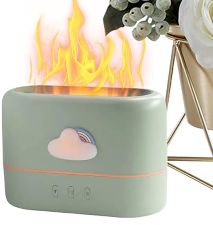 Diffusore di olio a fiamma, diffusore elettrico, elimina gli odori, umidificatore, decorazione per profumo, , , accessori interni per scrivania, yoga, ufficio, camera da