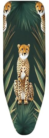 Ironing Board Covers 125 x 45 Elasticated Animal with Padding, Easy Fit and Resists Scorching,Bungee Elasticated Ironing Board Covers Large, Easy Placement
