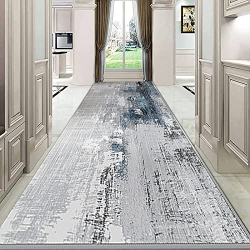 Tappeto passatoia antiscivolo, per corridoio e scale, lavabile, ideale per cucina, soggiorno e ingresso (0,7 m x 3,5 m)