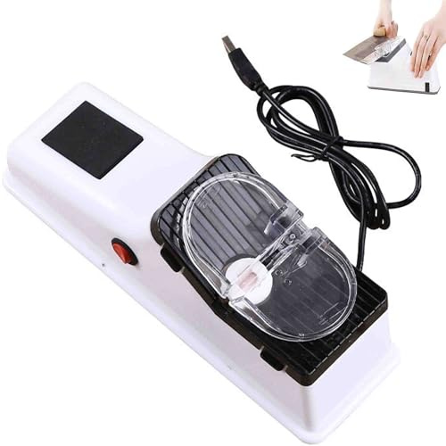 Aiguiseur De Couteaux, Aiguiseur électrique Avec 5 Disques D’affûtage Et Protection, Affûtage Rapide En 5 Secondes Pour Tous Les Couteaux