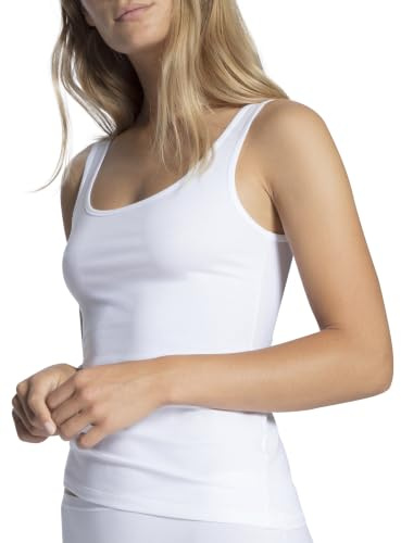 CALIDA Natural Comfort undertröja för kvinnor, Vit, 40/42 SE