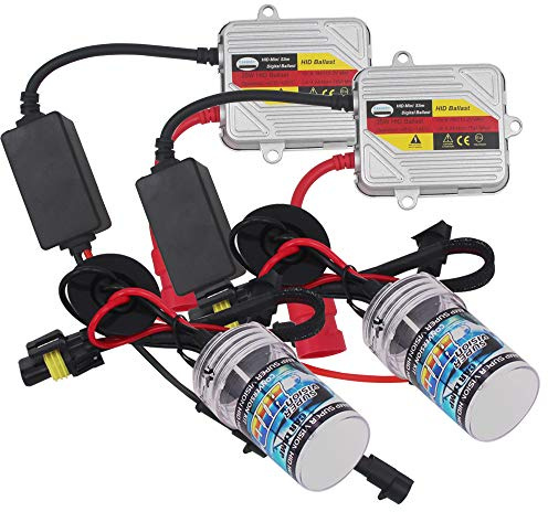Eseastar 9005 HB3 HID Conversion Kit with 2 6000K Xenon White Bulbs and 2 35W 12V Ballasts