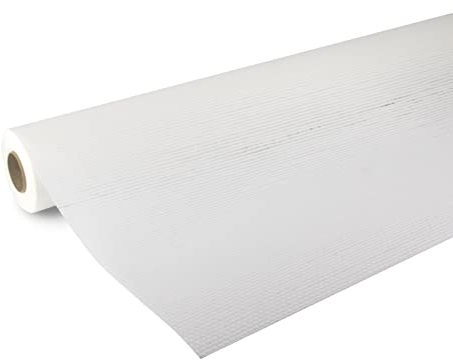 Fresco Rouleau fibre de verre blanc à peindre maille moyenne 2500 x 100cm pré-traité 100g/m² Revêtement mural de rénovation, isolant thermique, protection murale