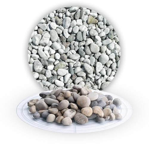 Best For Home - Kieselsteine | gartensteine für boden | natursteine für garten | ziersteine garten groß 8-16 mm | Beste Weiße Kieselsteine für den Garten 25×12kg | Kieselsteine Deko Umweltfreundlich